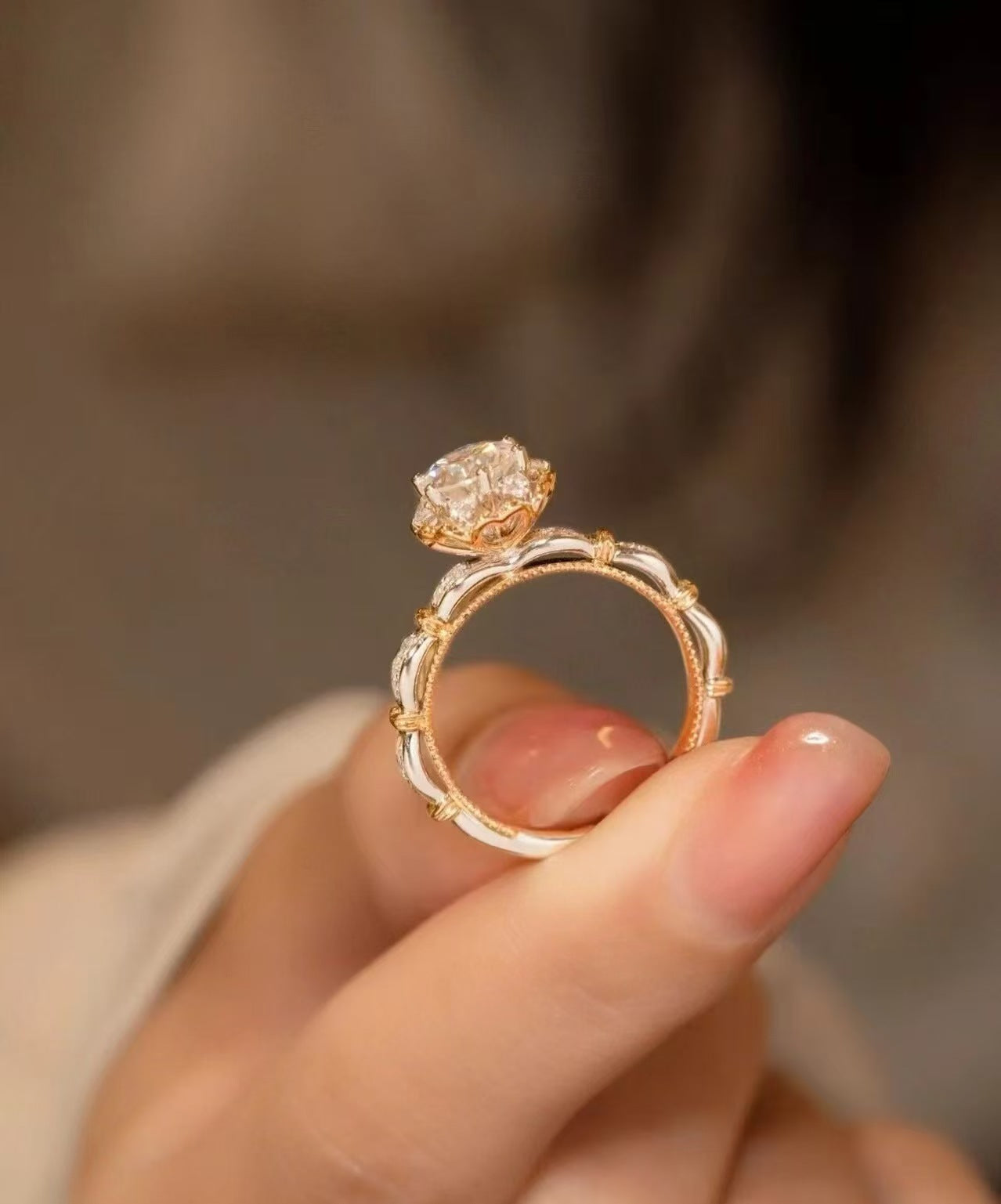 Elmivra Bloom 1.5ct Round Lab Diamond Ring product image 3