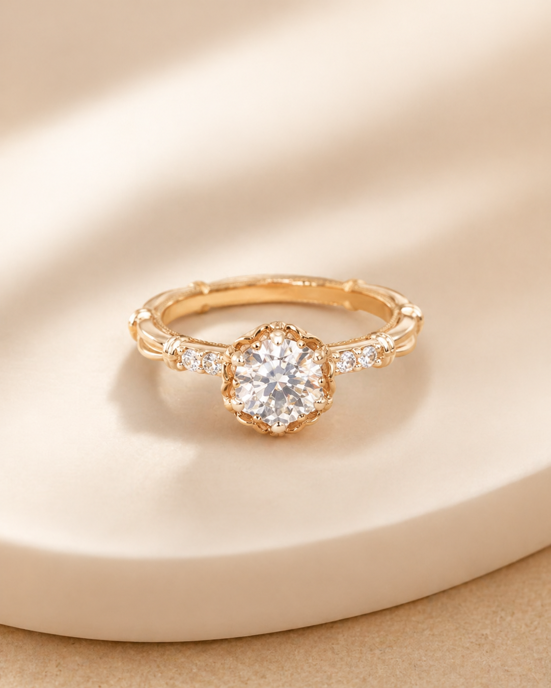 Elmivra Bloom 1.5ct Round Lab Diamond Ring product image 5
