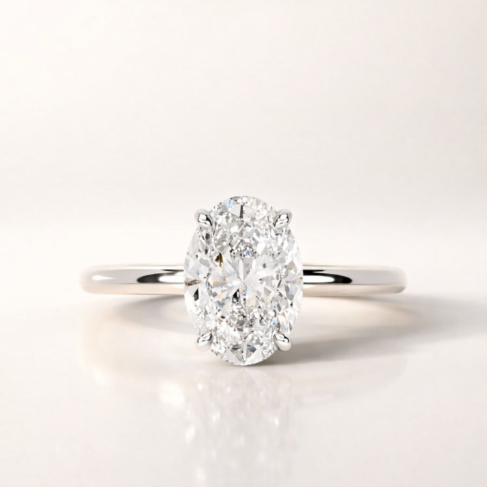3.00 ct Oval Hidden Halo