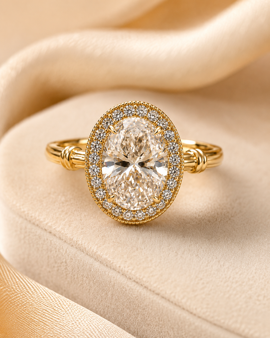 Aurelia Roman Halo ring lifestyle image